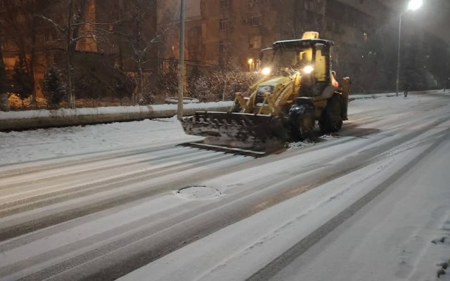 Sumqayıt qardan təmizlənib- FOTO